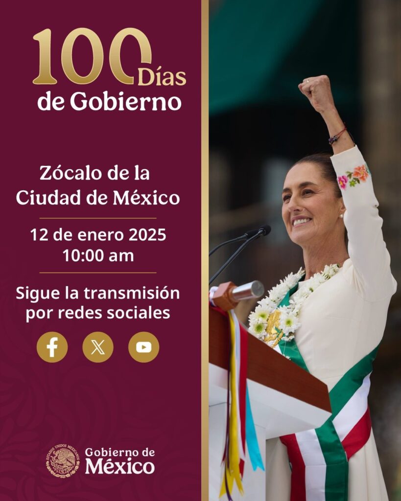 100 días del gobierno de Claudia Sheinbaum, Presidenta de México