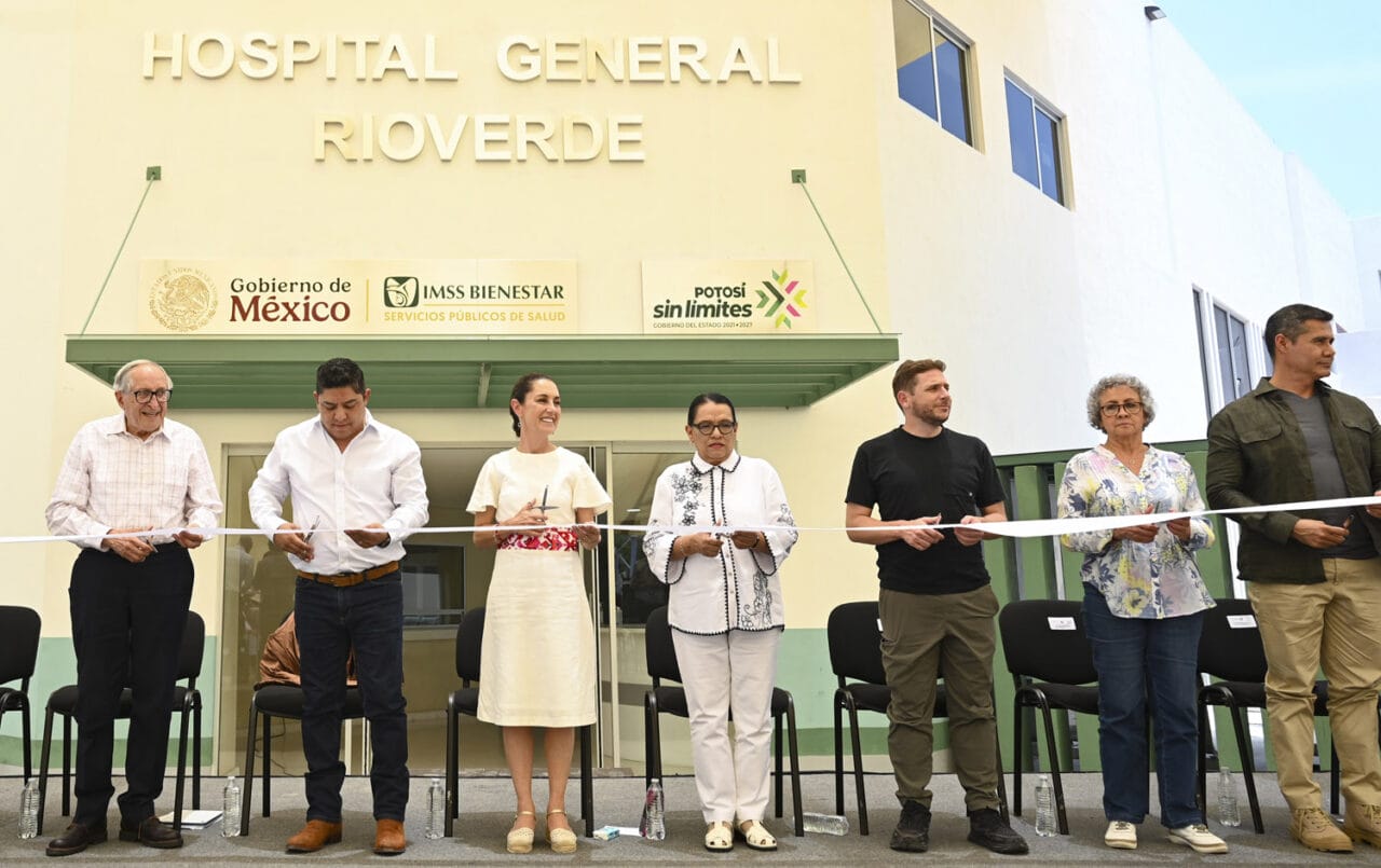 Sheinbaum inaugura nueva torre de hospital en San Luis Potosí y anuncia más inversiones en salud