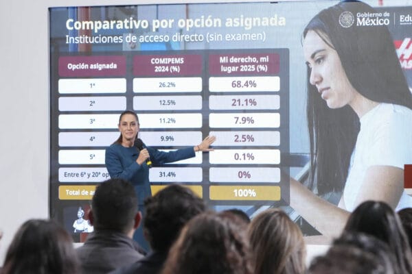 eliminación del examen COMIPEMS,25 de agosto de 2025,acusaciones de la senadora Lilly Téllez