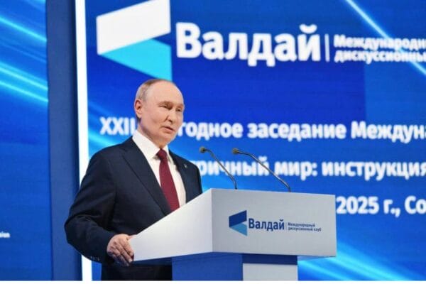 discurso del Presidente de Rusia,XXII edición del Foro Internacional de Discusiones Valdái,peligros de un mundo multipolar