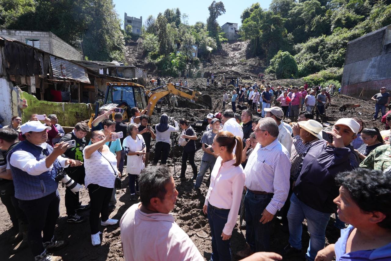 Sheinbaum supervisa ayuda en Veracruz tras intensas lluvias,Línea de atención: 079,apoyo total a familias afectadas