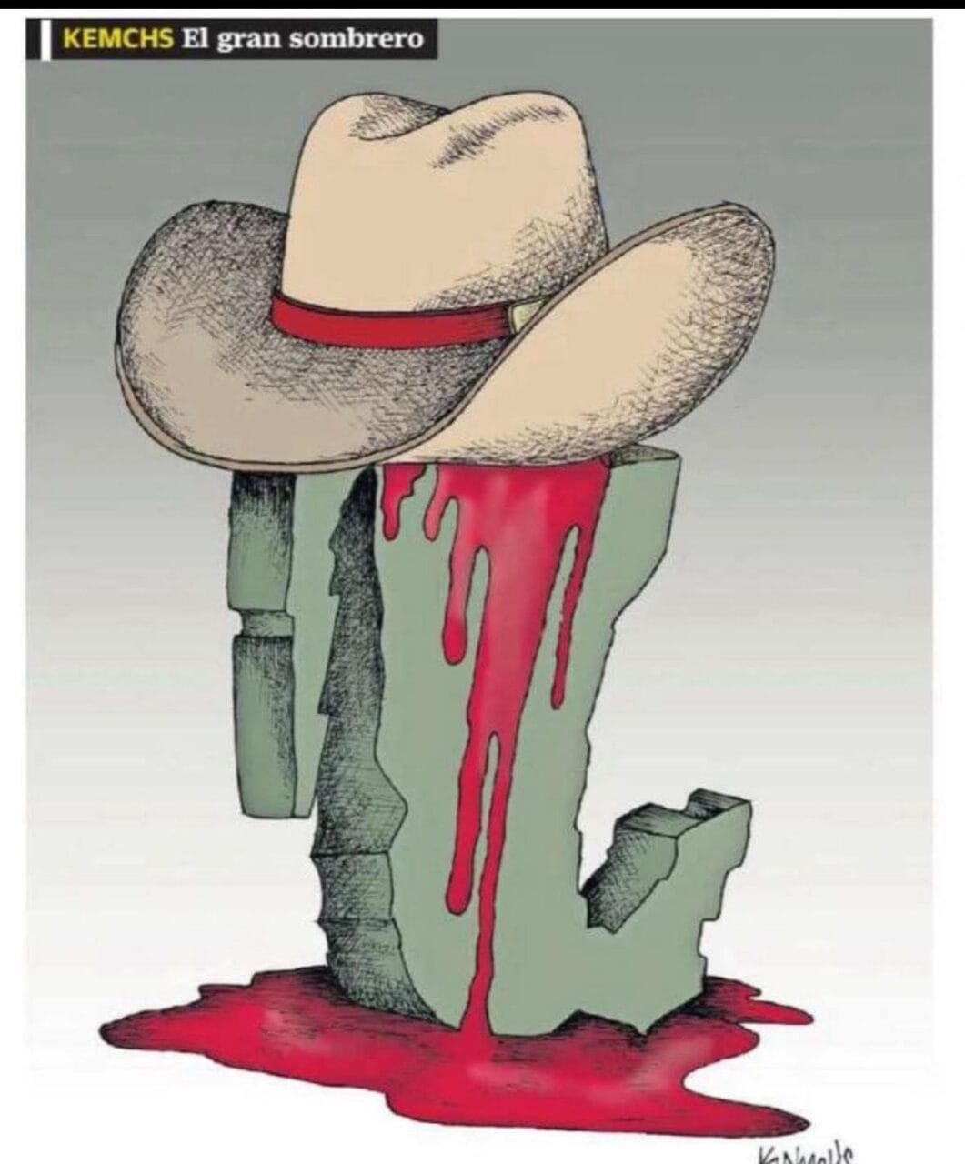 cartón EN MEMORIA DE CARLOS MANZO