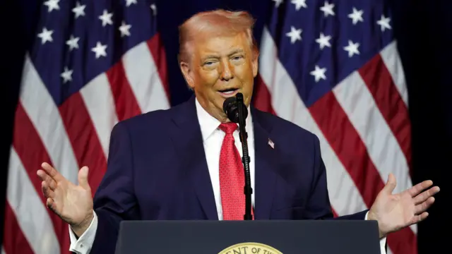 Donald Trump en discurso sobre políticas antimigratorias y lucha contra el narcotráfico en Estados Unidos