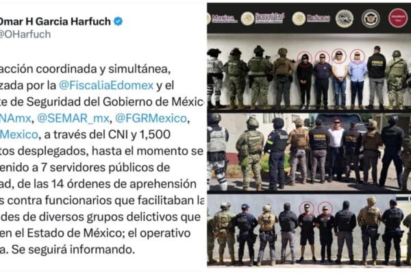 Operación Enjambre detención funcionarios cárteles,Diego Rivera Navarro alcalde Tequila CJNG,combate delincuencia organizada México 2024