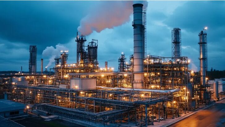 Refinería del sector energético mexicano recuperado para el patrimonio nacional bajo gestión de PEMEX