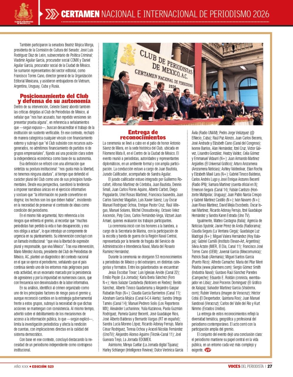 voces del periodista edición 523 page 0027
