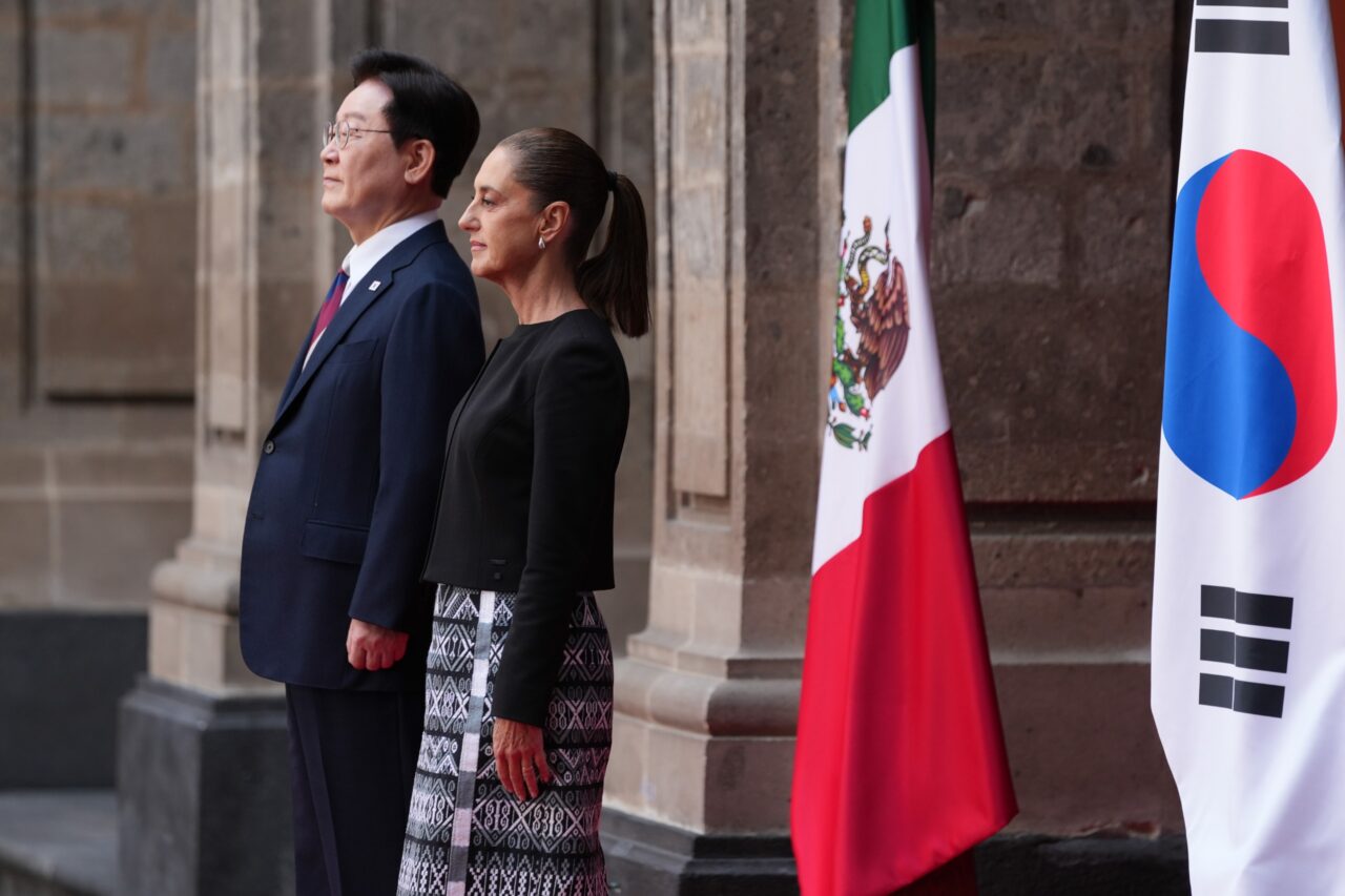 La presidenta de México recibe a su homólogo de la República de Corea, el presidente Lee Jae-Myung