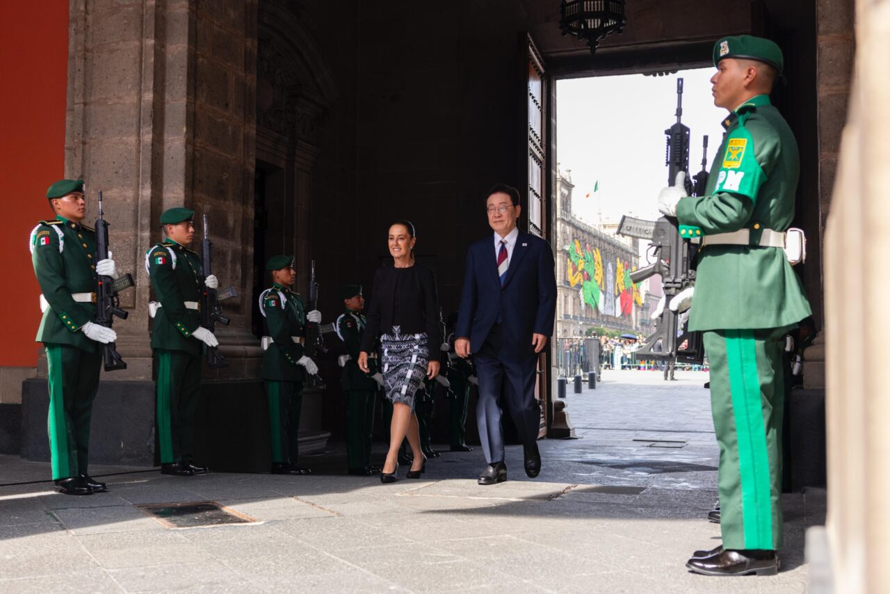 La presidenta de México recibe a su homólogo de la República de Corea, el presidente Lee Jae-Myung