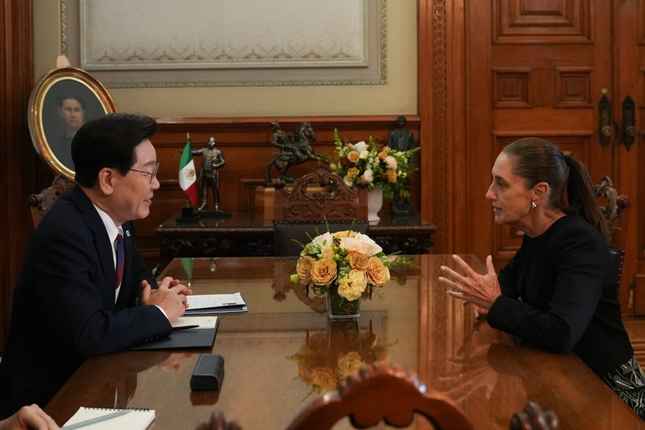 La presidenta de México recibe a su homólogo de la República de Corea, el presidente Lee Jae-Myung